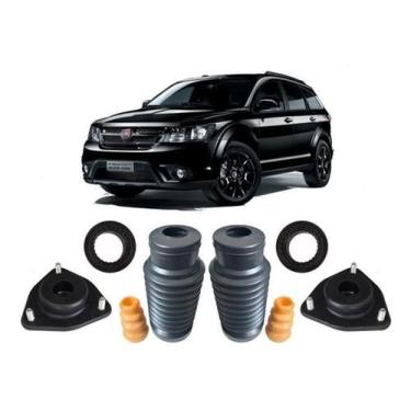 Imagem de 2 Kit Coxim Batente Dianteiro Freemont 2011 2012 2013 2014 - Qualykits