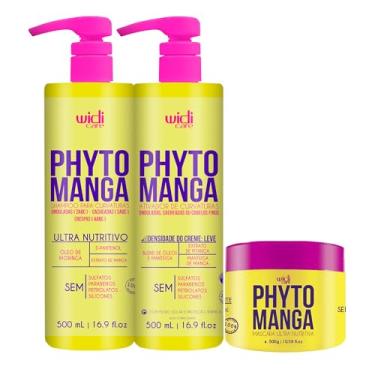 Imagem de Kit Widi PhytoManga Curvas Shampoo, Ativador Leve e Máscara 500g