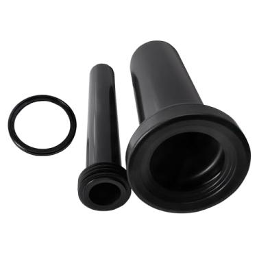 Imagem de OasisFlow Conector de tubo estendido de vaso sanitário pendurado na parede para fácil instalação e prevenção de vazamentos, compatível com Geberit 152.438.46.1 peças de banheiros e bidês, junta de