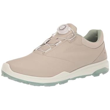 Imagem de ECCO Sapato de golfe feminino Biom Hybrid 3 Boa Hydromax resistente à água, Cascalho, 5-5.5