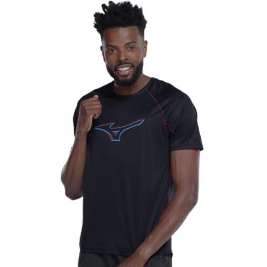 Imagem de Camiseta T-Shirt Masculina Mizuno Run Easy Preta MIMAR4350