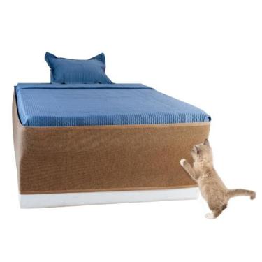 Imagem de Protetor Arranhador Cama Box Para Gatos - Au Au Miau Company, BEGE, SO