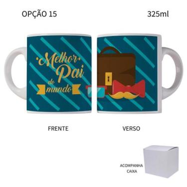 Imagem de Caneca 325ml Feliz Dia Do Pais Melhor Pai Do Mundo Super Pai - LARANJA
