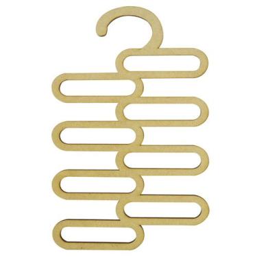 Imagem de Kit 3 Cabide Porta Gravata para 8 Unidade 28x17 Mdf Madeira - ATACADÃO