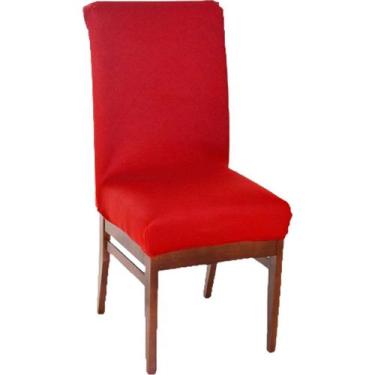 Imagem de Capa de Cadeira Malha Gel Ajustável - Bene Casa, Vermelho