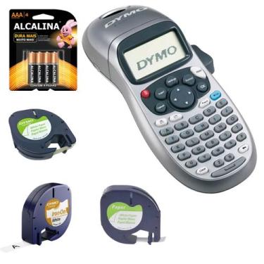 Imagem de Rotulador Letratag Lt100h PRATA 4 Pilha 2 Fita+1 para Tecido - DYMO