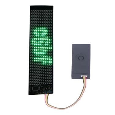Imagem de Painel de LED GRCFUMO, exibição de LED de rolagem programável verde com controle de aplicativo Bluetooth, painel de sinal de carro LED flexível para a festa de casamento de bares