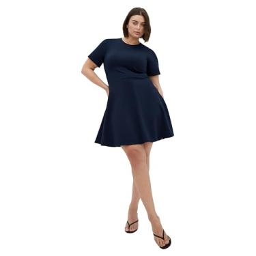 Imagem de City Chic Vestido feminino plus size - Cariline, Azul marino, 58