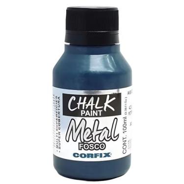 Imagem de Tinta Chalk Paint Metálica Fosca Corfix 100ml - 23111, 382 - AZUL PETR