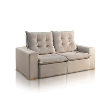 Imagem de Sofá Retrátil e Reclinável Florença Luxo Veludo 2m JC Estofados