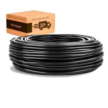 Imagem de Cabo Comando Pp 2 Vias 1,5mm Rolo Branco Ou Preto 20mt 30mt 50mt - Ref
