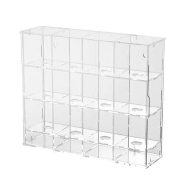 Imagem de Colaxi Gabinete da caixa de exibição de bola de golfe, rack de tênis de mesa transparente de acrílico, Stand para coletor de tênis de mesa, 12 Grades