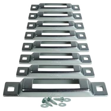 Imagem de DC Cargo E-Track Single Slot Tie-Downs | Pacote com 8 | Mini Âncora de Aço Galvanizado para Correias de Catraca/Came E-Track | Motocicletas, Carga, Bicicletas em Trailers, Pickups, Vans, Caminhões | Acessórios E-Track