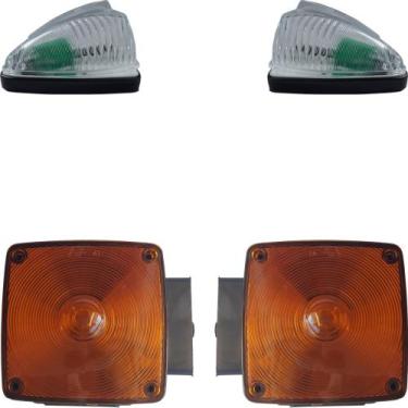 Imagem de Kit de Lanterna Para Caminhão Mercedes 1113 Setas Pisca Dianteiro Am T