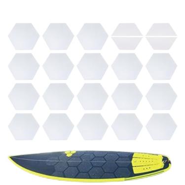 Imagem de Almofada de tração de surf, bloco de tração de surf,20 peças Padrões de deck da prancha de surf - Filme de proteção, equipamento de surf, acessórios de barco, adesivos de longboard para homens homens