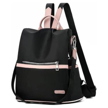 Imagem de Mochila Bolsa Feminina Casual Mulheres Passeio Viagem Escola Preto - S