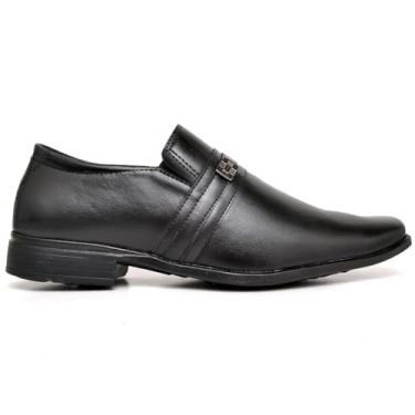 Imagem de Sapato Social Masculino Formal Preto Luxo com Fivela do 37 ao 44, PRETO, Ref 805, Polo Blu ORIGINAL (Preto, BR, Adulto, Numérico, 40)