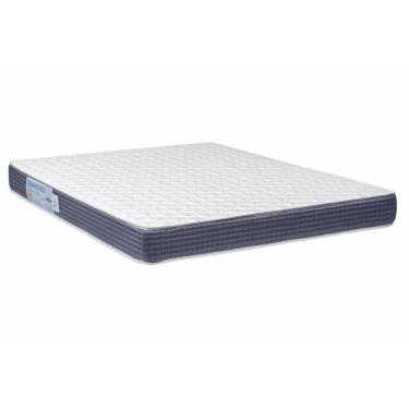 Imagem de Colchão Casal Ortobom Elegance Espuma D33 17x138x188 cm - Branco/Azul