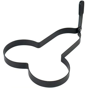 Imagem de Jowxsx Fritadeira De Ovos Preta Engraçada, Ferramenta Cozimento Panquecas Aço Inoxidável, Antiaderente, Molde Cozinha Faça Você Mesmo Com Alça Para Muffins E Hambúrgueres, Caçadores Furtivos Do Dia