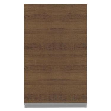 Imagem de Armário Aéreo Glamy MDF 40 cm 1 Porta Branco/Rustic Madesa