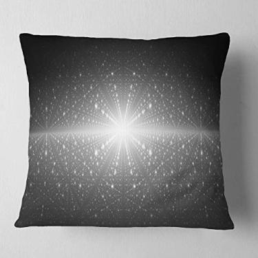 Imagem de Designart Stardust and Bright Shining Stardust and Bright Stars' Edredom para sala de estar, sofá, almofada + capa de almofada impressa em ambos os lados 66 cm x 66 cm