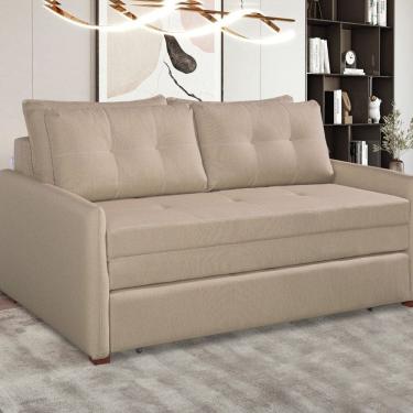 Imagem de Sofá Cama Casal 95cm X 157cm Montreal Bege Claro