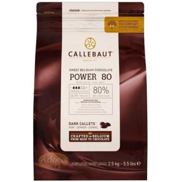 Imagem de Chocolate belga power amargo 80% de cacau 2,5kg callebaut