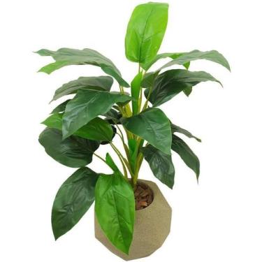 Imagem de Árvore Planta Artificial Verde Bananeira 80cm Real Pra Vaso - La Caza 