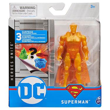 Imagem de Boneco De 10 Cm Superman Dourado Com Acessório - DC Comics