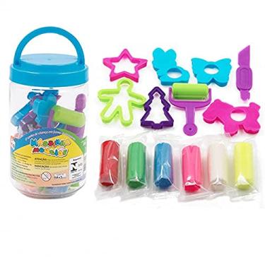 Imagem de Kit Massa de Modelar Massinha no Pote Pica Pau Brinquedos