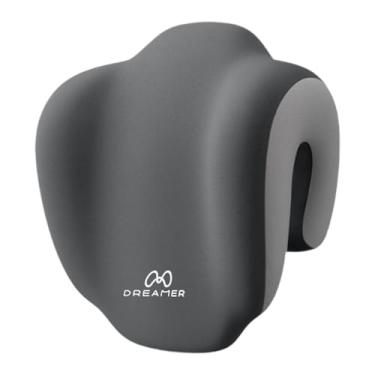 Imagem de Ysyqkn Almofada para cochilo, almofada para pescoço, multifuncional, para pausa no almoço, para cadeira de trabalho, suporte para pescoço, Cinza Cinza