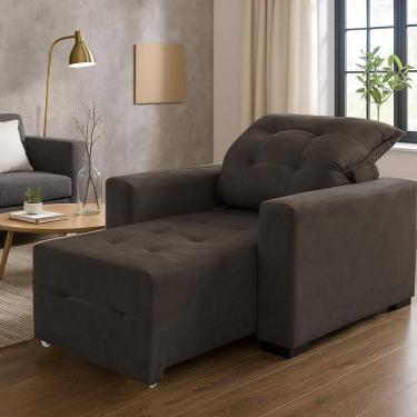 Imagem de Poltrona Amamentação E Decoração Helena Marrom