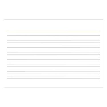 Imagem de Ficha pautada 6x9 pacote com 100 folhas Tilibra