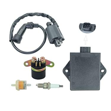 Imagem de CDI Box Ignition Coil Fit for Arctic Cat 300 2X4 4X4 1998-2005, for Arctic Cat 250 2X4 4X4 1999-2005 with Ignition coil,spark plug&Starter Solenoid Relay