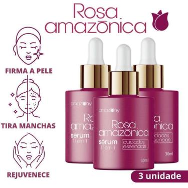 Imagem de Rosa Amazônica O Poder Da Rosa Mosqueta Amazônica 3 Frascos