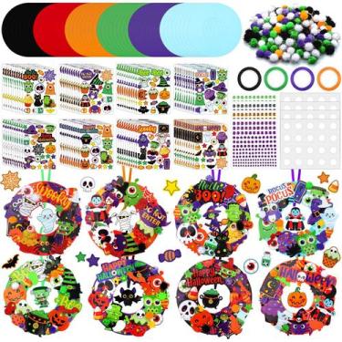 Imagem de Kit de artesanato: coroa de Halloween Hollowfly com adesivos de espuma