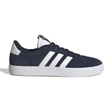 Imagem de Tênis Adidas VL Court 3.0 Masculino, Marinho, Branco, 40