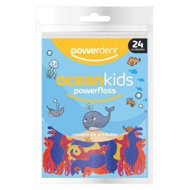 Imagem de Fio Dental Infantil Ocean Kids Powerfloss 24 Unidades Powerdent Limpez