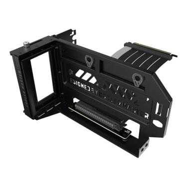 Imagem de Cooler Master MasterAccessory Kit de suporte de cartão GPU vertical V3 preto, cabo Riser Premium PCI-E 4,0 x16-165 mm, compatível com PCIe 3.0, comprimento ajustável para E-ATX|ATX|Micro ATX Case