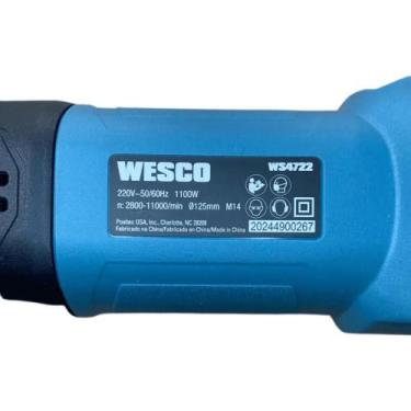 Imagem de Esmerilhadeira Angular C/ Controle de Velocidade 1100W WS4722 Wesco