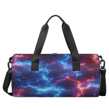 Imagem de Mochila infantil para meninos e meninas, Relâmpago - 2, Relâmpago azul vermelho