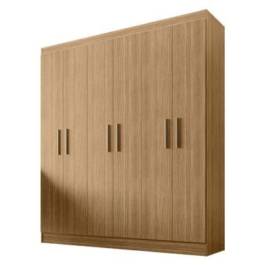 Imagem de Guarda Roupa Casal Ipê 6 Portas Freijó Fosco - Kits Paraná