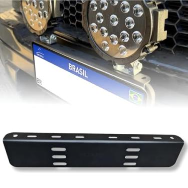 Imagem de Suporte Placa Universal Farol Milha Barra Led Veicular