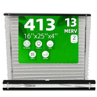 Imagem de Pacote com 2 filtros de substituição 413 para purificadores de ar AprilAire para toda a casa, compatível com modelos de forno 1410, 1610, 2140, 2400, 2410, 2416, 3410, 4400 ou Space-Gard 2400 com kit