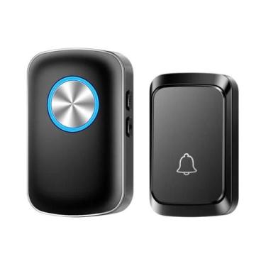Imagem de Kit De Campainha Sem Fio Inteligente Com Luz LED, Alcance De 300M, 60 