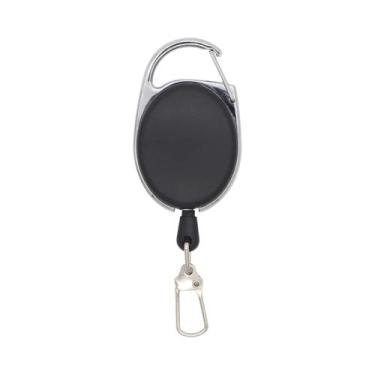 Imagem de Recolhedor De Crachá Retrátil Preto De Alta Resistência Para Enfermeir