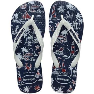 Imagem de Chinelo Infantil Meninos Havaianas Top Nautical Marinho-Masculino