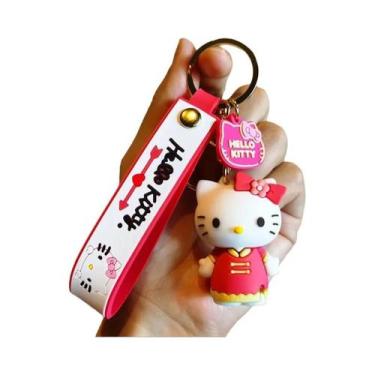 Imagem de Chaveiro Kawaii Hello Kitty Pingente De Anime Para Carro Brinquedo De 
