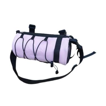 Imagem de predolo Bolsa de ombro para ciclistas urbanos, bolsa frontal para celular para bicicletas de estrada, Luz Rosa