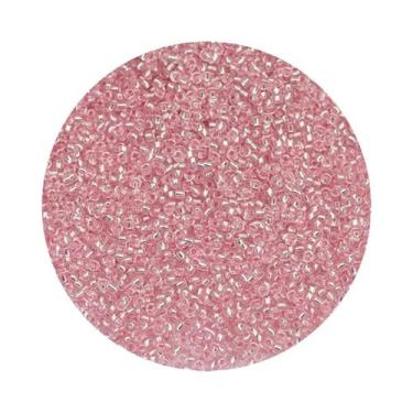 Imagem de Miçangas De Vidro Prateadas Internas 2mm 1500pcs 18g Para DIY Pulseira